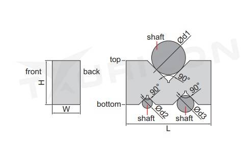 V-blok 125x44x69 mm pár, Insize