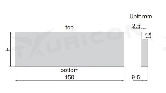 Paralelné podložky 6 ks/150 mm, Insize