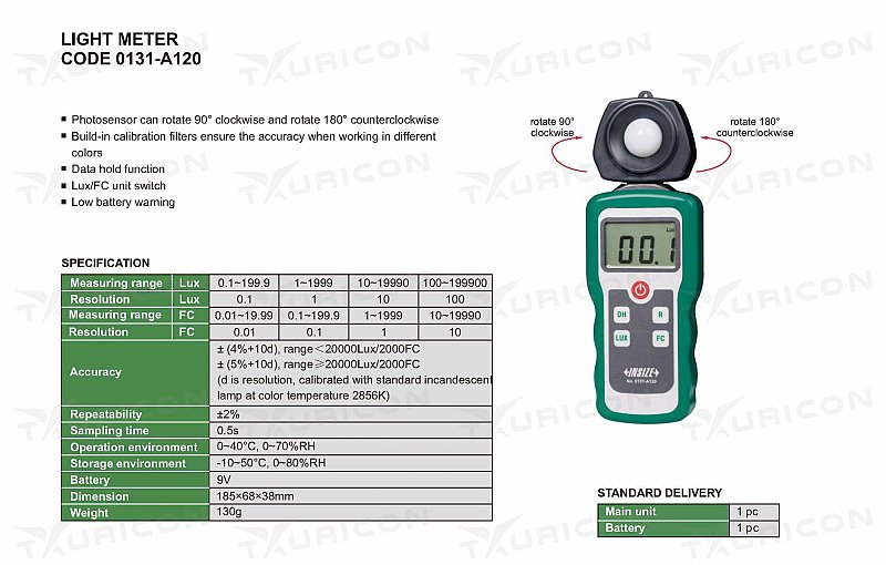 Luxmeter, Insize