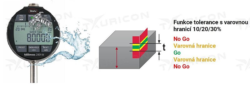 Digitálny odchýlkomer Millimess 2000 W, Mahr