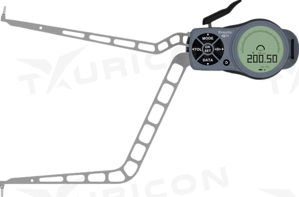 Digitálne meradlo na meranie vnútorných rozmerov 150-200 mm, Kroeplin