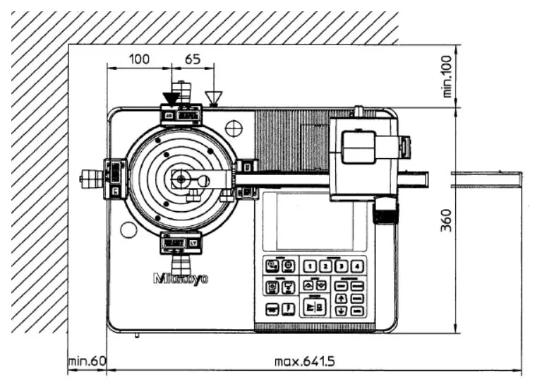 Kruhomer RA-120 s funkciou D.A.T., Mitutoyo