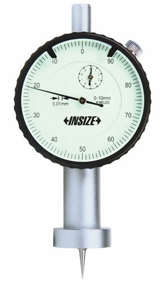 Analógový hĺbkomer 0-10 mm s kruhovou základňou, Insize