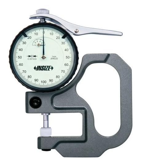 Číselníkový hrúbkomer 0-1 mm, Insize