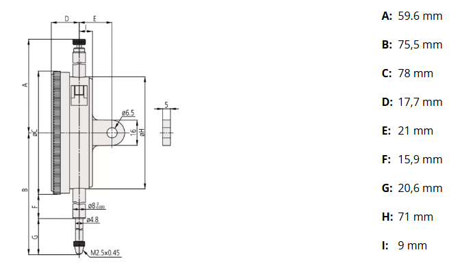 Číselníkový odchýlkomer s veľkým rozsahom a ciferníkom 10 mm/0,01 mm, Mitutoyo