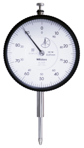 Číselníkový odchýlkomer s veľkým rozsahom a ciferníkom 20 mm/0,01 mm, Mitutoyo