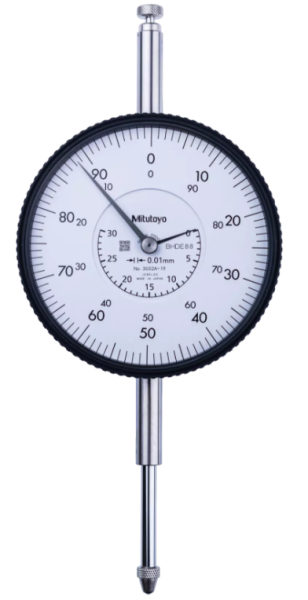 Číselníkový odchýlkomer s veľkým rozsahom a číselníkom 30 mm/0,01 mm, Mitutoyo