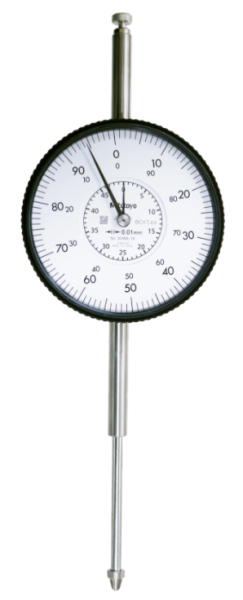 Číselníkový odchýlkomer s veľkým rozsahom a ciferníkom 50 mm/0,01 mm, Mitutoyo