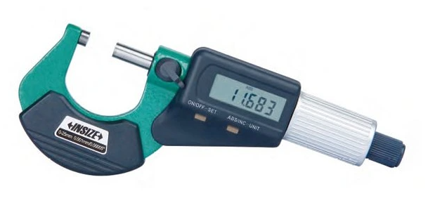 Digitálny mikrometer 0-25 mm, s výstupom dát, Insize