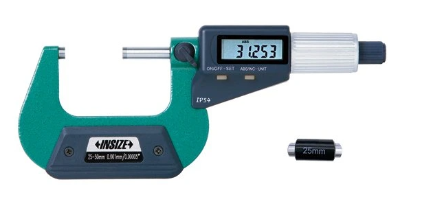Digitálny mikrometer 25-50 mm, s výstupom dát, Insize