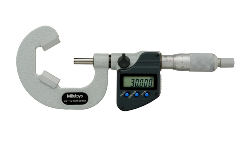 Digitálny mikrometer 25-40 mm s prizmatickým dotykom, Mitutoyo