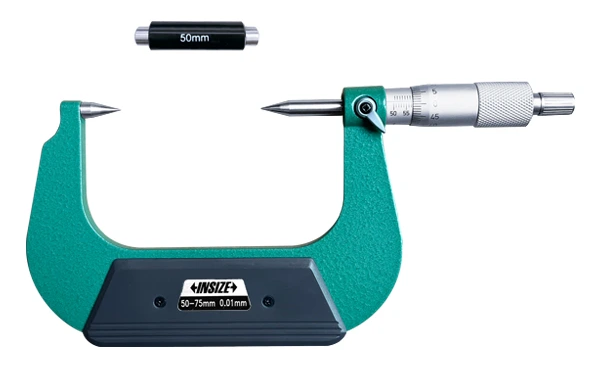 Analógový mikrometer 50-75 mm s hrotovými dotykmi, typ A, Insize