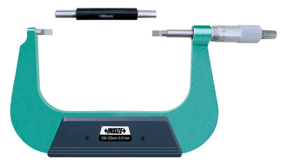Analógový mikrometer 100-125 mm s nožovými dotykmi, typ B, Insize