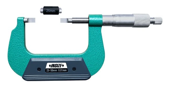 Analógový mikrometer 25-50 mm s nožovými dotykmi, typ A, Insize