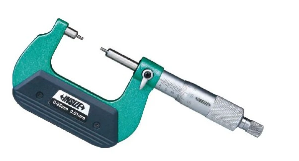 Analógový mikrometer 150-175 mm so zúženými dotykmi, typ B, Insize