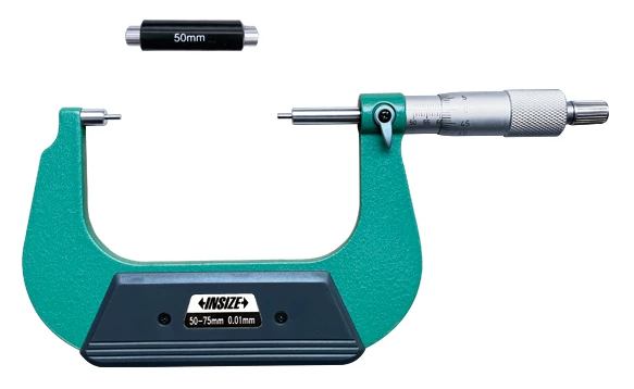 Analógový mikrometer 50-75 mm so zúženými dotykmi, typ A, Insize