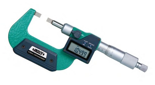 Digitálny mikrometer 100-125 mm s nožovými dotykmi, typ A, Insize