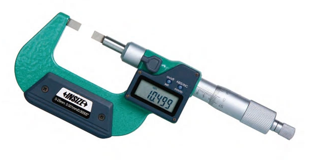 Digitálny mikrometer 100-125 mm s nožovými dotykmi, typ B, Insize