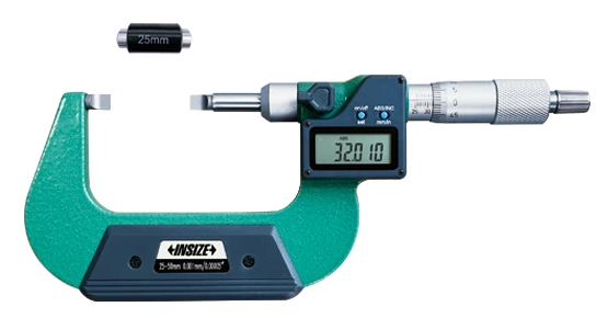 Digitálny mikrometer 25-50 mm s nožovými dotykmi, typ B, Insize