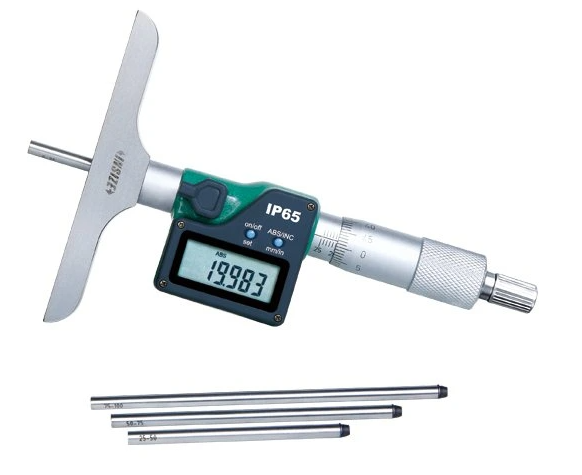 Digitálny mikrometrický hĺbkomer 0-100 mm, Insize