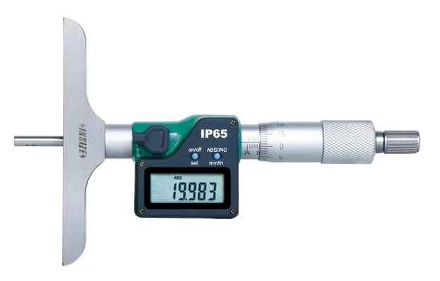 Digitálny mikrometrický hĺbkomer 0-25 mm, Insize