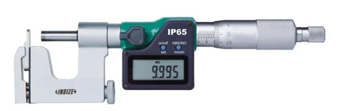 Digitálny mikrometer 25-50 mm s výmennou dotykovou plochou, Insize