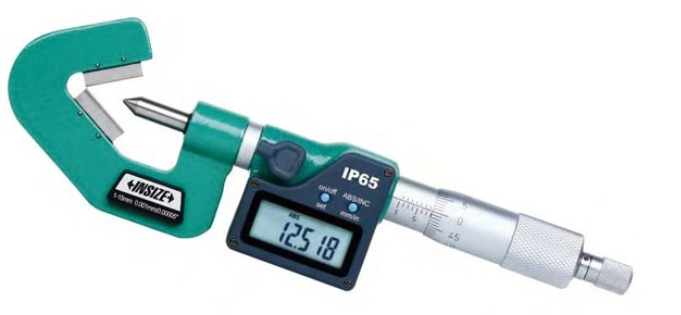 Digitálny mikrometer 1-15 mm s prizmatickým dotykom, 3-britý, typ A, Insize
