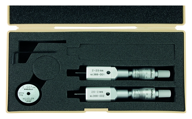 Sada analógových dutinomerov 2-3 mm Holtest, Mitutoyo