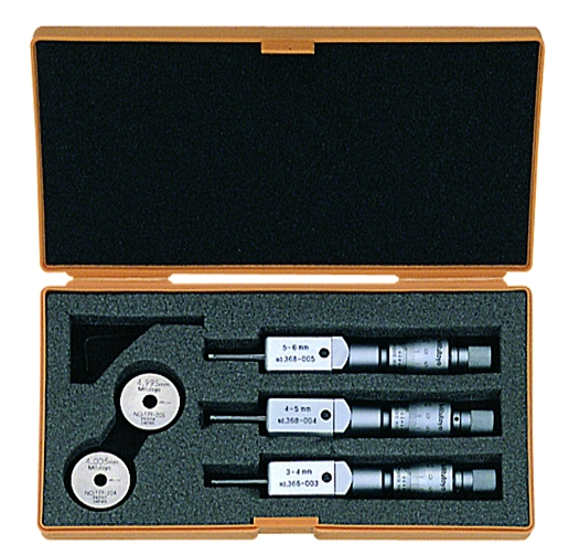 Sada analógových dutinomerov 3-6 mm Holtest, Mitutoyo