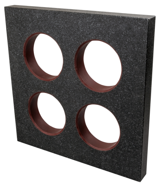 Granitový štvorec 250x250x30 mm, trieda 0, SGM