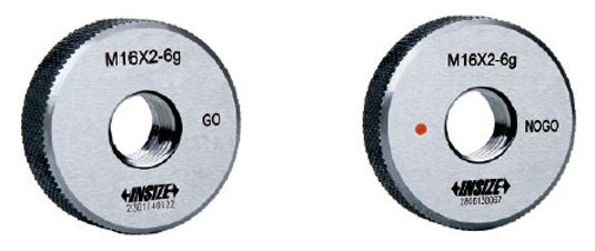 Sada závitových kalibrov krúžkov M3-M12 6g dobré, Insize