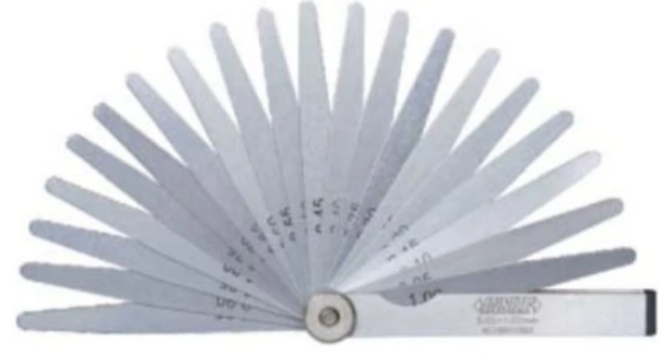 Špáromer 0,02-1,00 mm, 17 listov, Insize