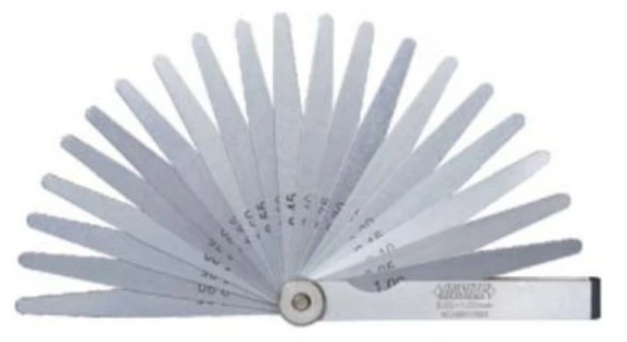 Špáromer 0,05-1,00 mm, 20 listov, Insize