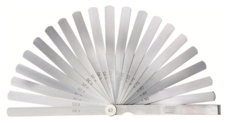 Špáromer 0,05-1,00 mm, dĺžka 150 mm, 13 listov, Insize