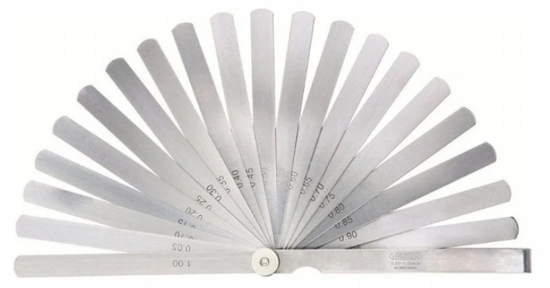 Špáromer 0,05-1,00 mm, dĺžka 300 mm, 20 listov, Insize