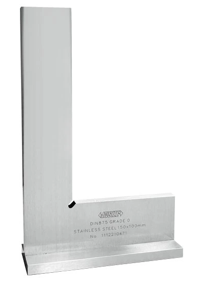 Uholník s príložníkom 150x100 mm DIN 875/0, Insize