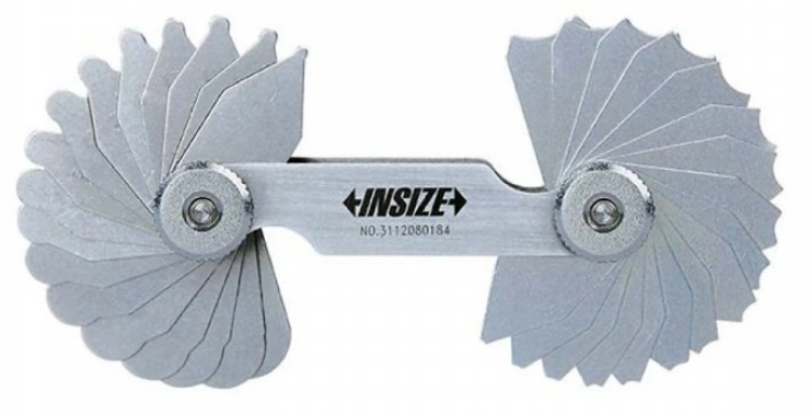 Rádiusové mierky 7,5-15 mm, Insize