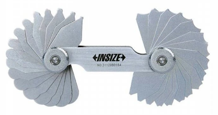 Rádiusové mierky 1-7 mm, Insize