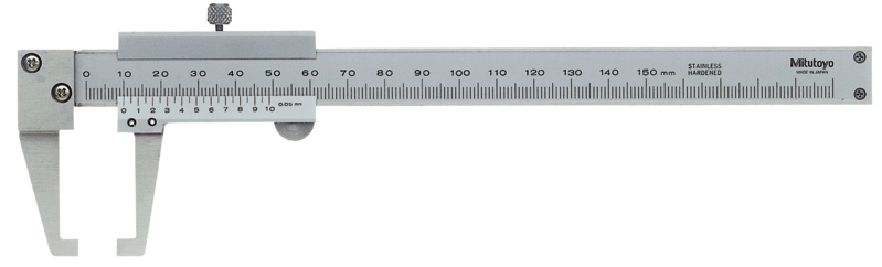 Analógové posuvné meradlo 0-150 mm pre meranie v drážkach, Mitutoyo
