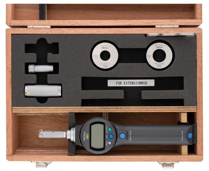 Sada digitálneho dutinomera Borematic s vymeniteľnými hlavami 12-25 mm, Mitutoyo