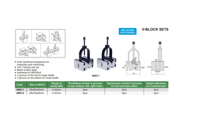 V-blok 55x60x40 mm pár, Insize