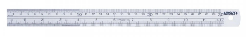 Oceľové pravítko 1000 mm so stupnicou z oboch strán, Insize