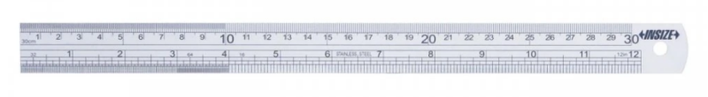 Oceľové pravítko 150 mm so stupnicou z oboch strán, Insize
