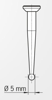 Rovný dotyk pre Centro, priemer 5 mm, L=53 mm, Haimer