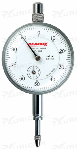 Číselníkový odchýlkomer 0-3mm/0,01 mm, Peacock