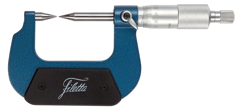 Analógový mikrometer 0-25 mm so špicatými dotykmi, SGM