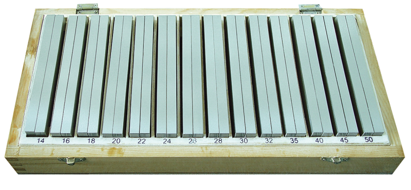 Podložky na meranie rovnobežnosti 12 párov, 125 mm, SGM